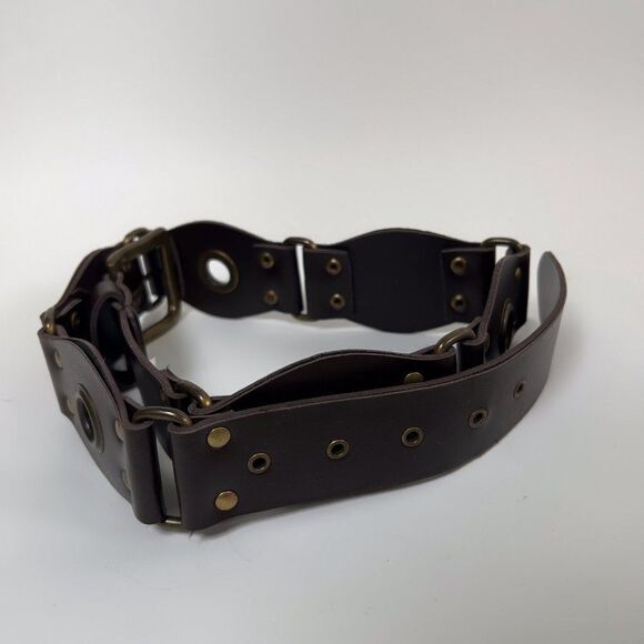 Vintage Y2K Brown Bohemian Fairy Grunge Chunky 70's Style Hippie Belt / Size: 5 - Picture 6 of 10